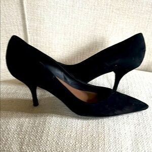 Elegant Black BCBG Suede Women's Heels